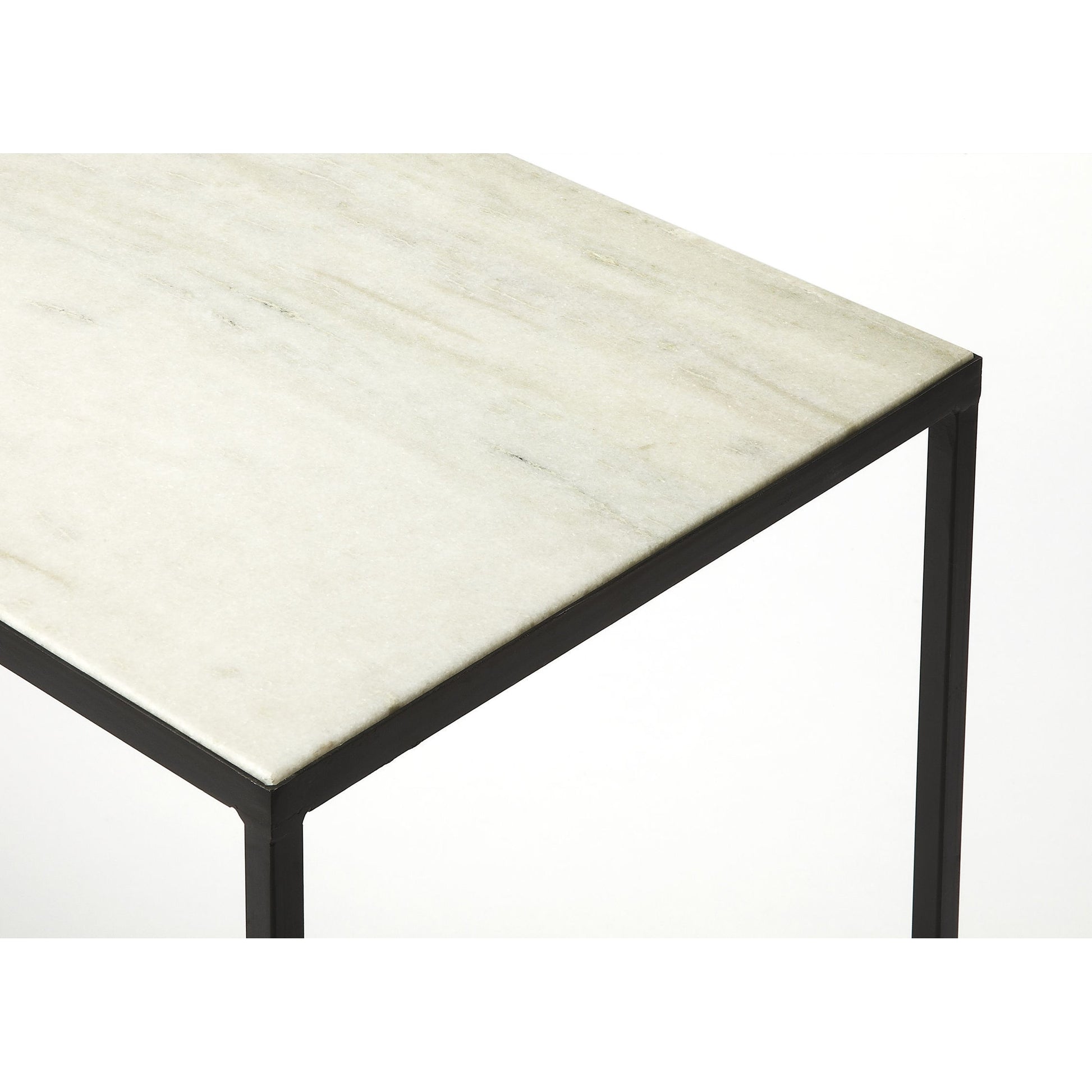 Phinney Console Table by Butler Specialty Company in multi-color and marble, metal. Made from iron, marble in a modern style.