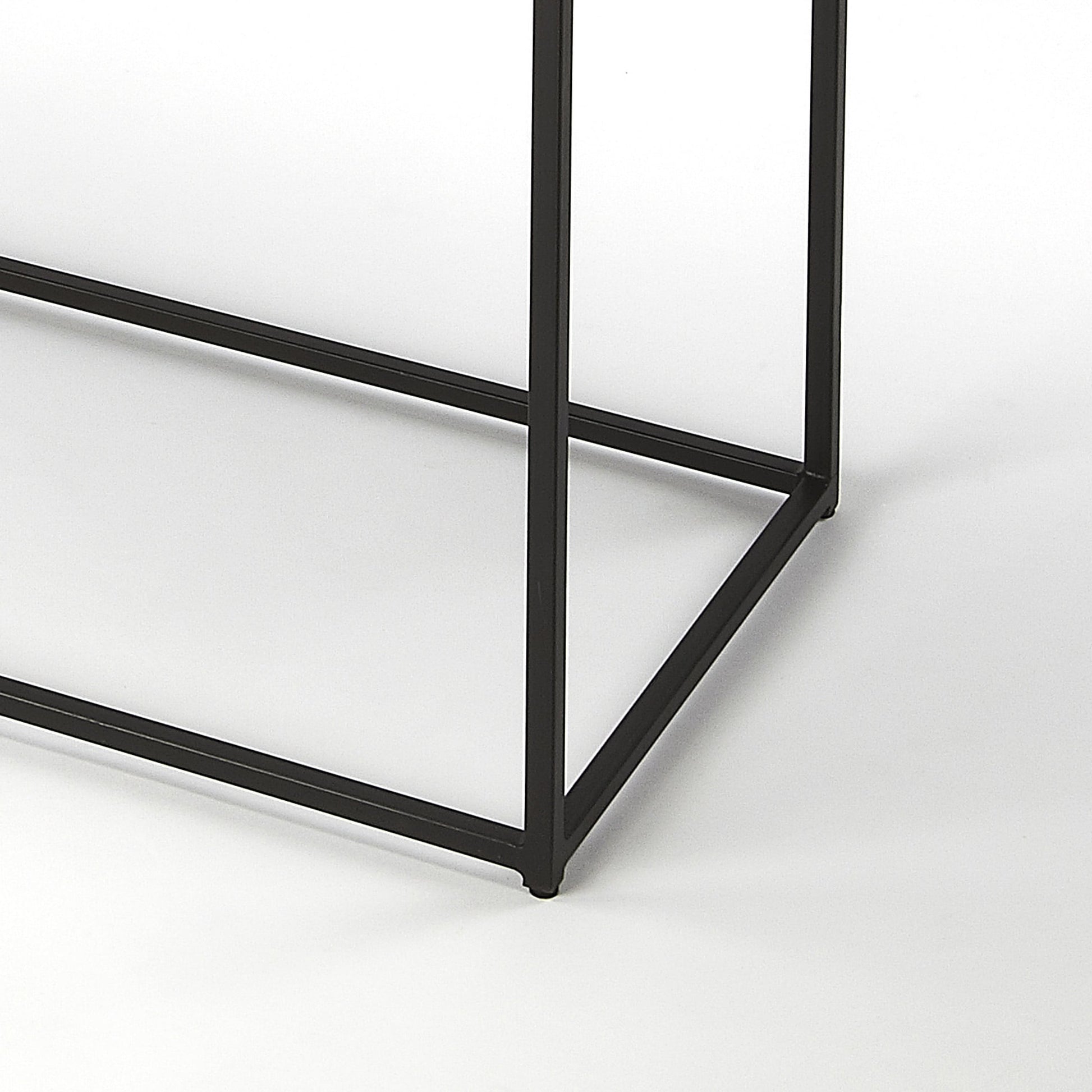Phinney Console Table by Butler Specialty Company in multi-color and marble, metal. Made from iron, marble in a modern style.