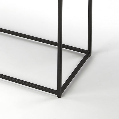 Phinney Console Table by Butler Specialty Company in multi-color and marble, metal. Made from iron, marble in a modern style.