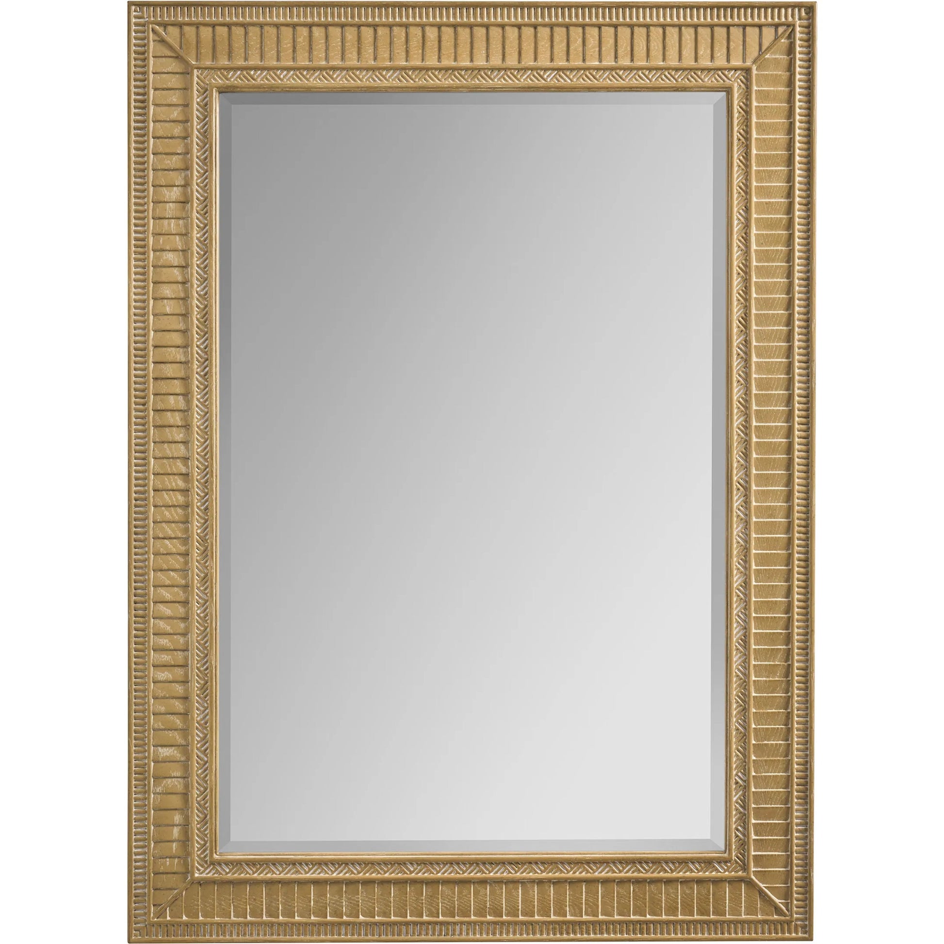 Harmon Rectangular Mirror by Barclay Butera in tan. Made from white oak, glass in a unique style.
