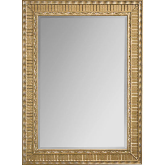 Harmon Rectangular Mirror by Barclay Butera in tan. Made from white oak, glass in a unique style.