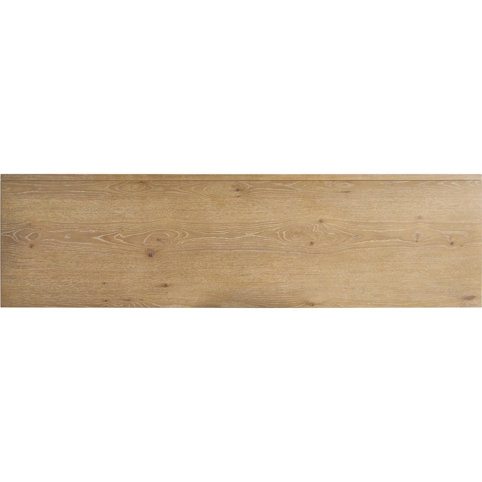 Hillcrest Triple Dresser by Barclay Butera in tan. Made from white oak in a unique style.