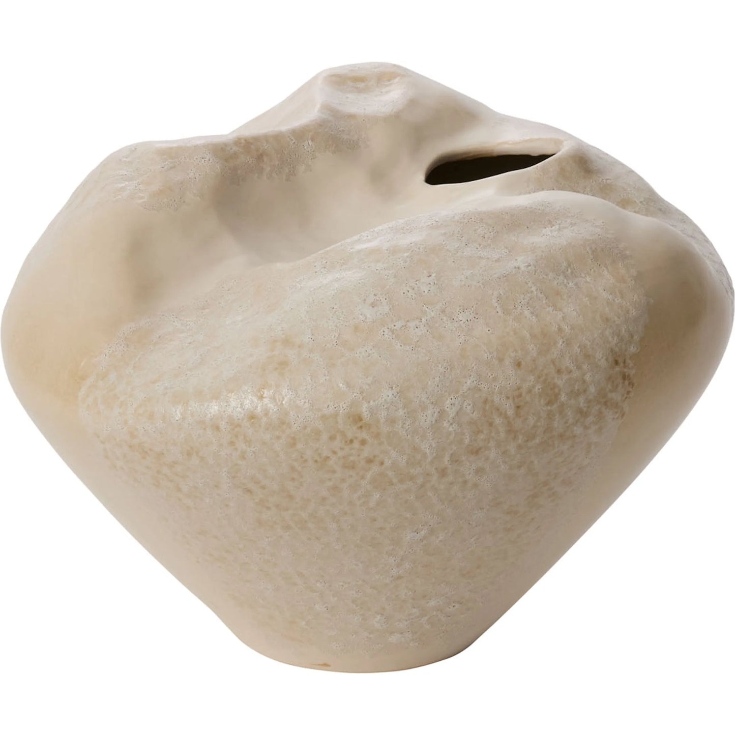 001 SI-2448542 | Primary Silo | Cumulus Vase by Accent Decor in off-white. Made from ceramic in a modern style.