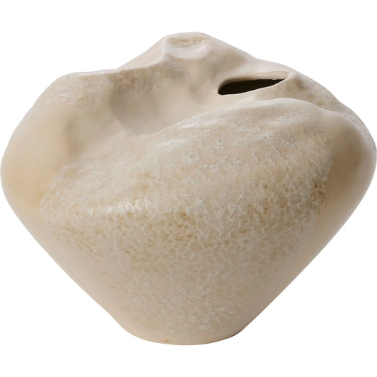 Cumulus Vase by Accent Decor in off-white. Made from ceramic in a modern style.