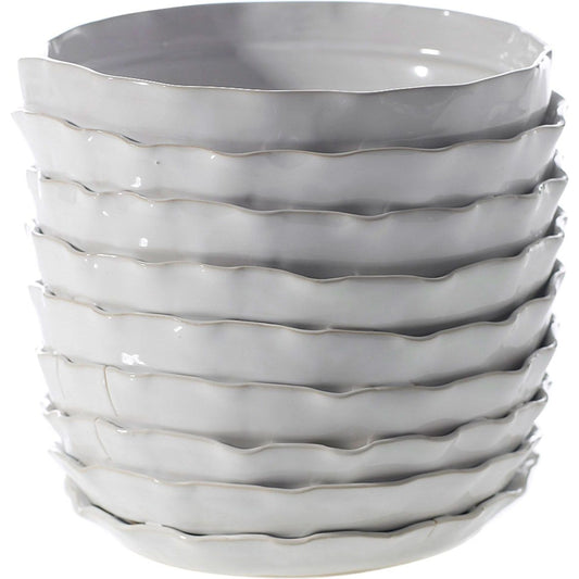 Artsi Pot by Accent Decor in white. Made from ceramic in a modern style.