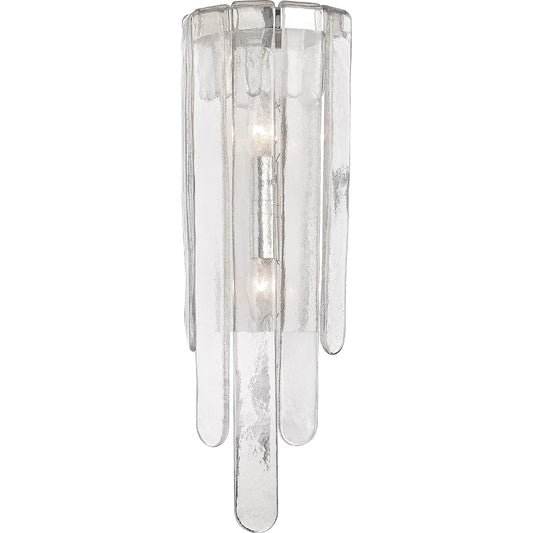 Fenwater Wall Sconce by Hudson Valley in polished nickel. Made from steel in a transitional style.