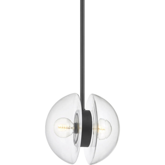 Kert 2 Light Pendant by Hudson Valley. Made from steel in a modern style.