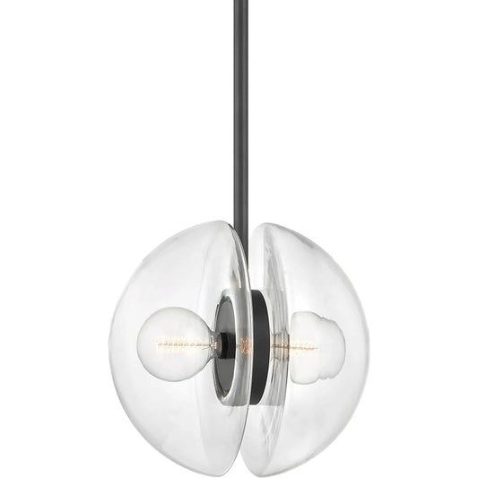Kert 2 Light Pendant by Hudson Valley. Made from steel in a modern style.