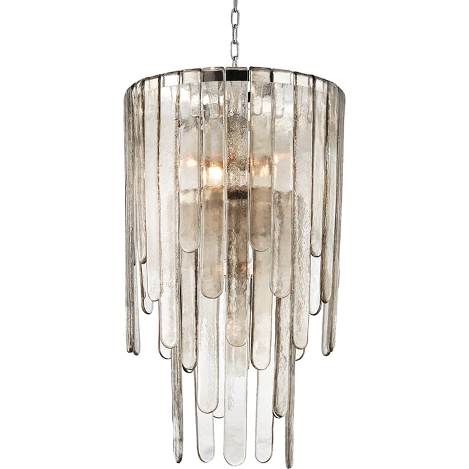 Fenwater Pendant by Hudson Valley in polished nickel. Made from steel in a transitional style.