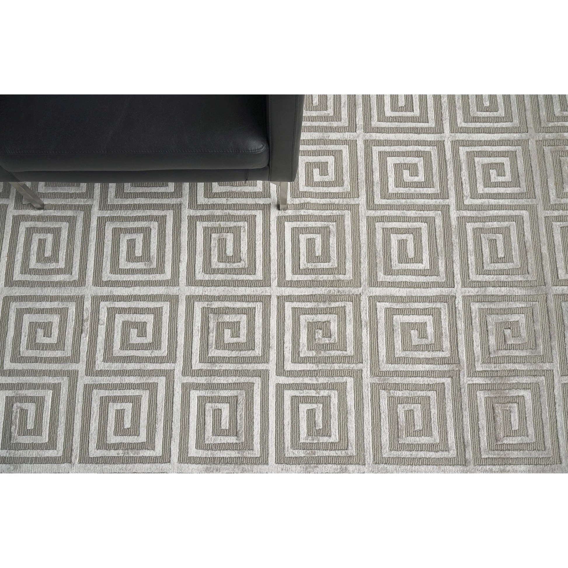 Greek Key Rug by Exquisite Rugs. Made from wool, viscose in a unique style.