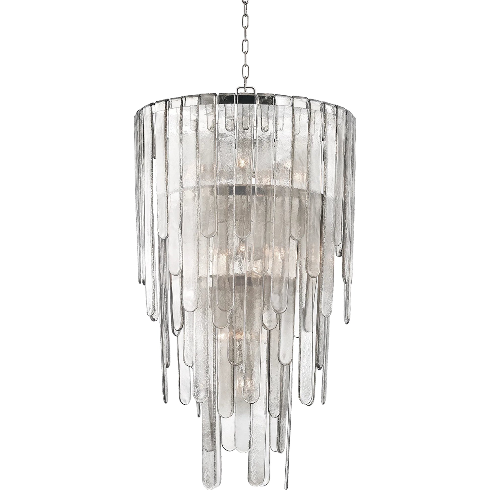 Fenwater Pendant by Hudson Valley in polished nickel. Made from steel in a transitional style.