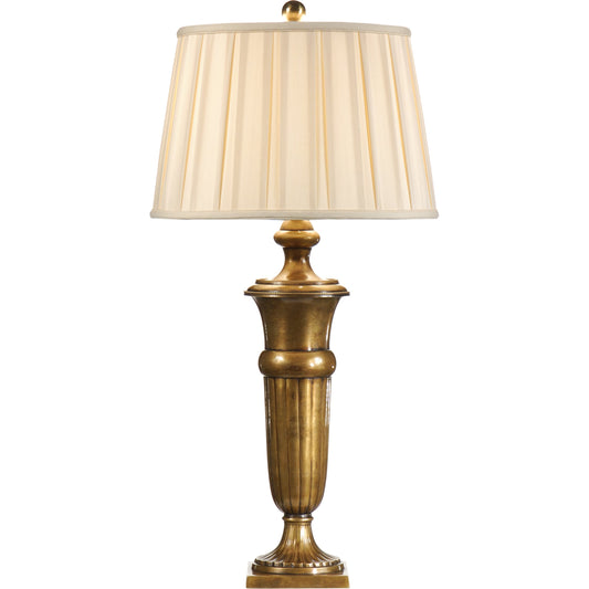 Gentry Lamp by Wildwood in old world patina. Made from brass in a traditional style.