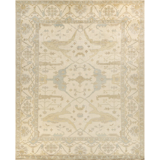 Antique Weave Oushak 9492 Rug by Exquisite Rugs in beige, blue, brown. Made from new zealand wool in a unique style.