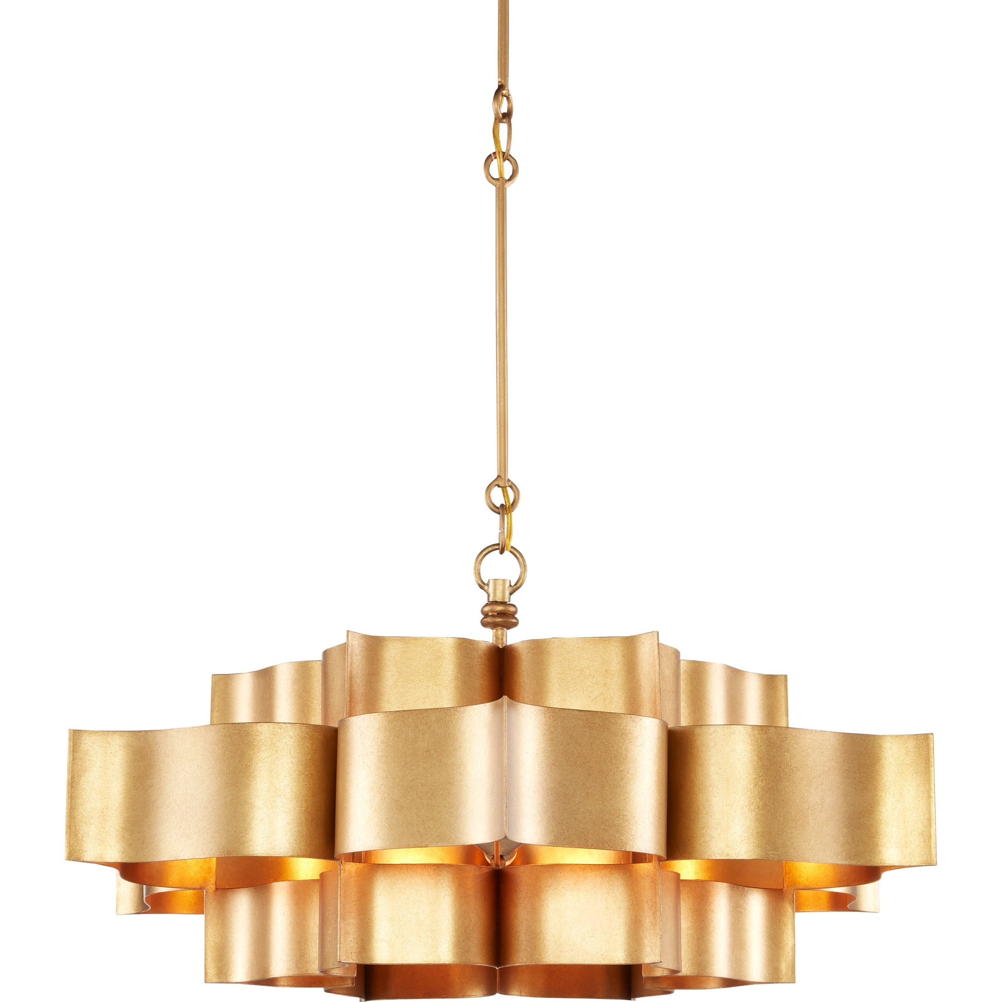 Grand Lotus Chandelier by Currey and Company. Made from unique in a modern style.