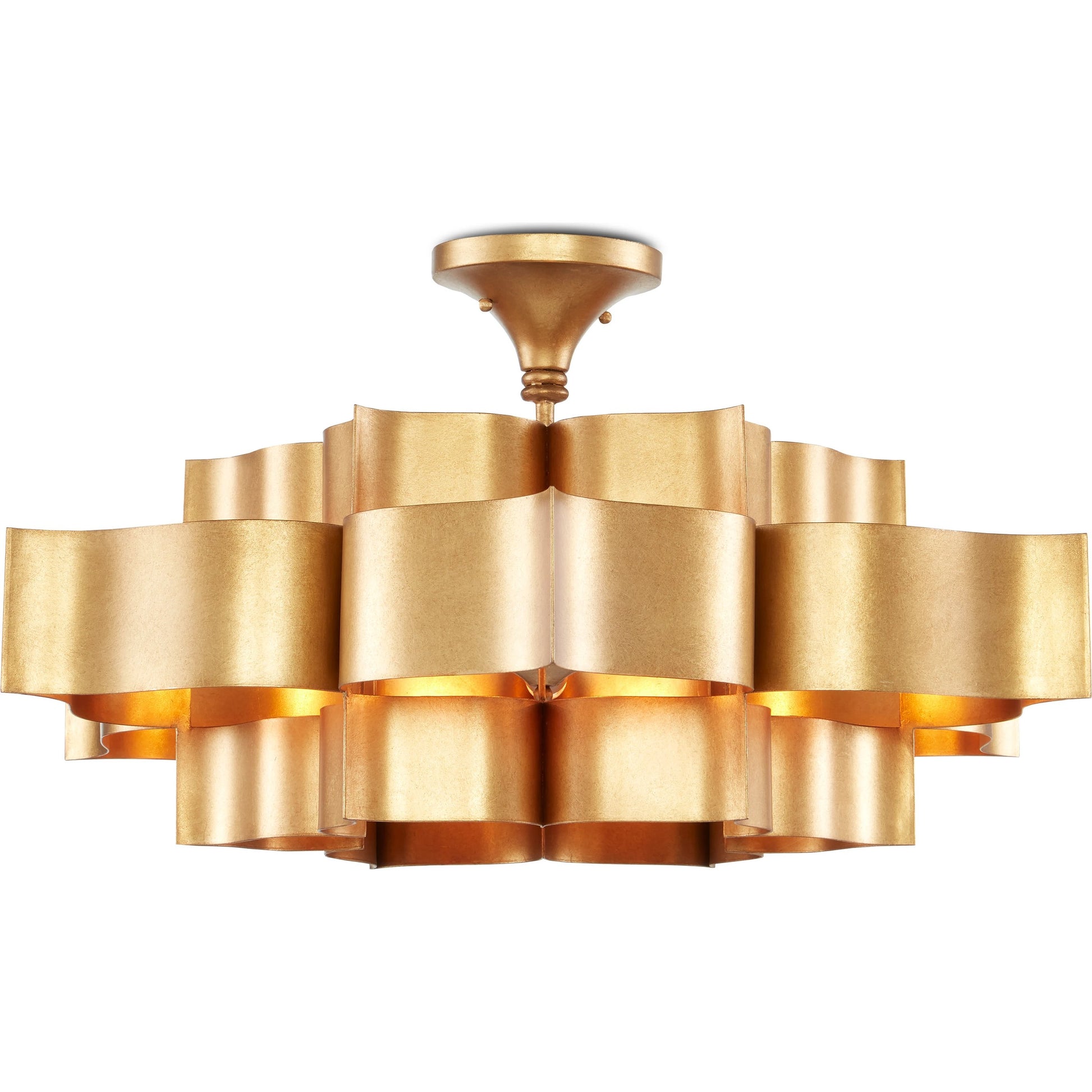 Grand Lotus Chandelier by Currey and Company. Made from unique in a modern style.