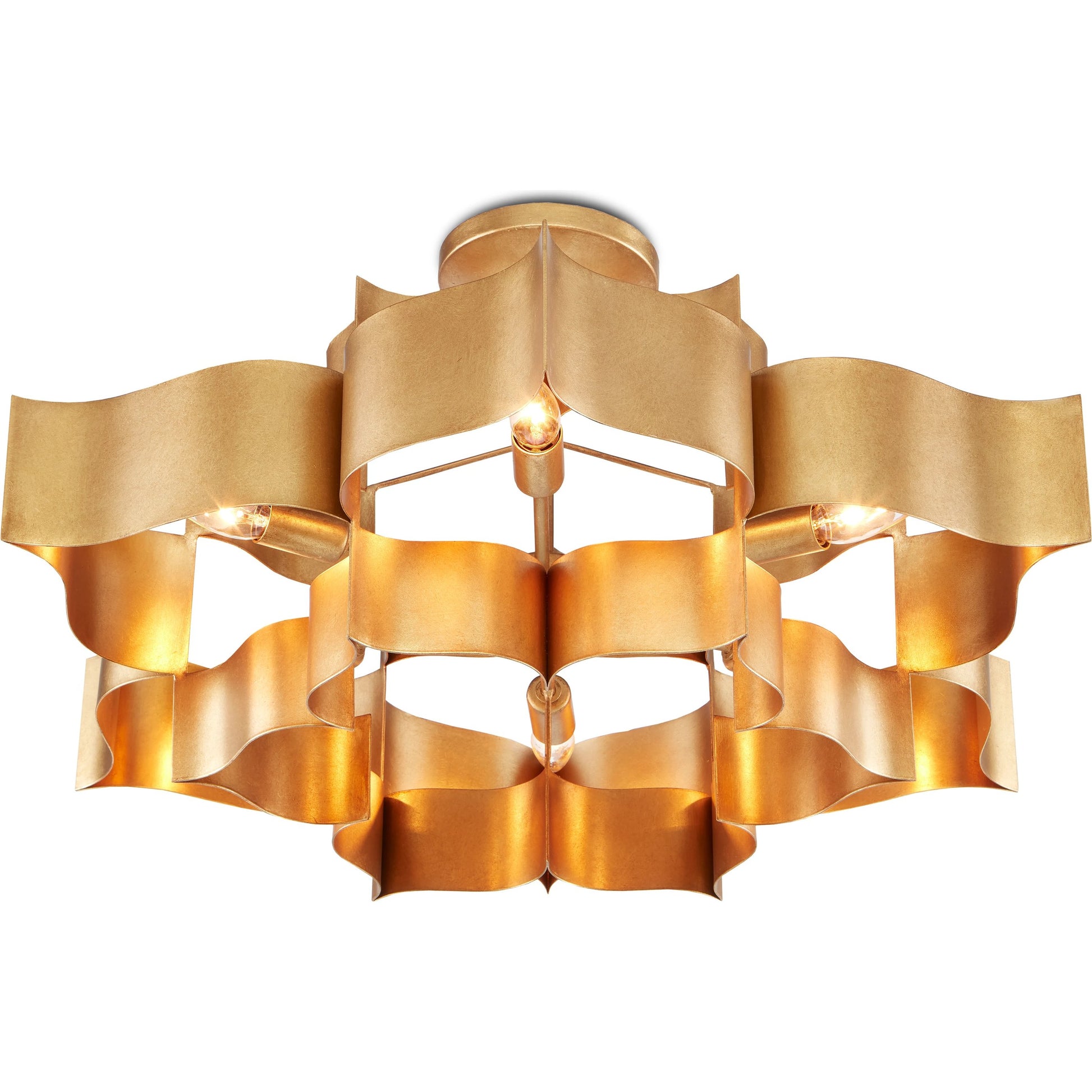 Grand Lotus Chandelier by Currey and Company. Made from unique in a modern style.