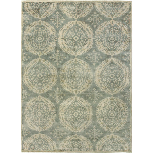 Fine Wool 9495 Rug by Exquisite Rugs in silver, gray. Made from new zealand wool in a unique style.