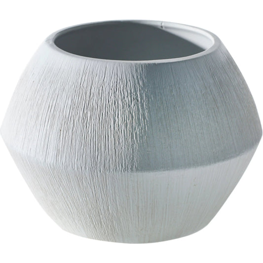 Avon Pot (Set of 2) by Accent Decor in white. Made from ceramic in a unique style.