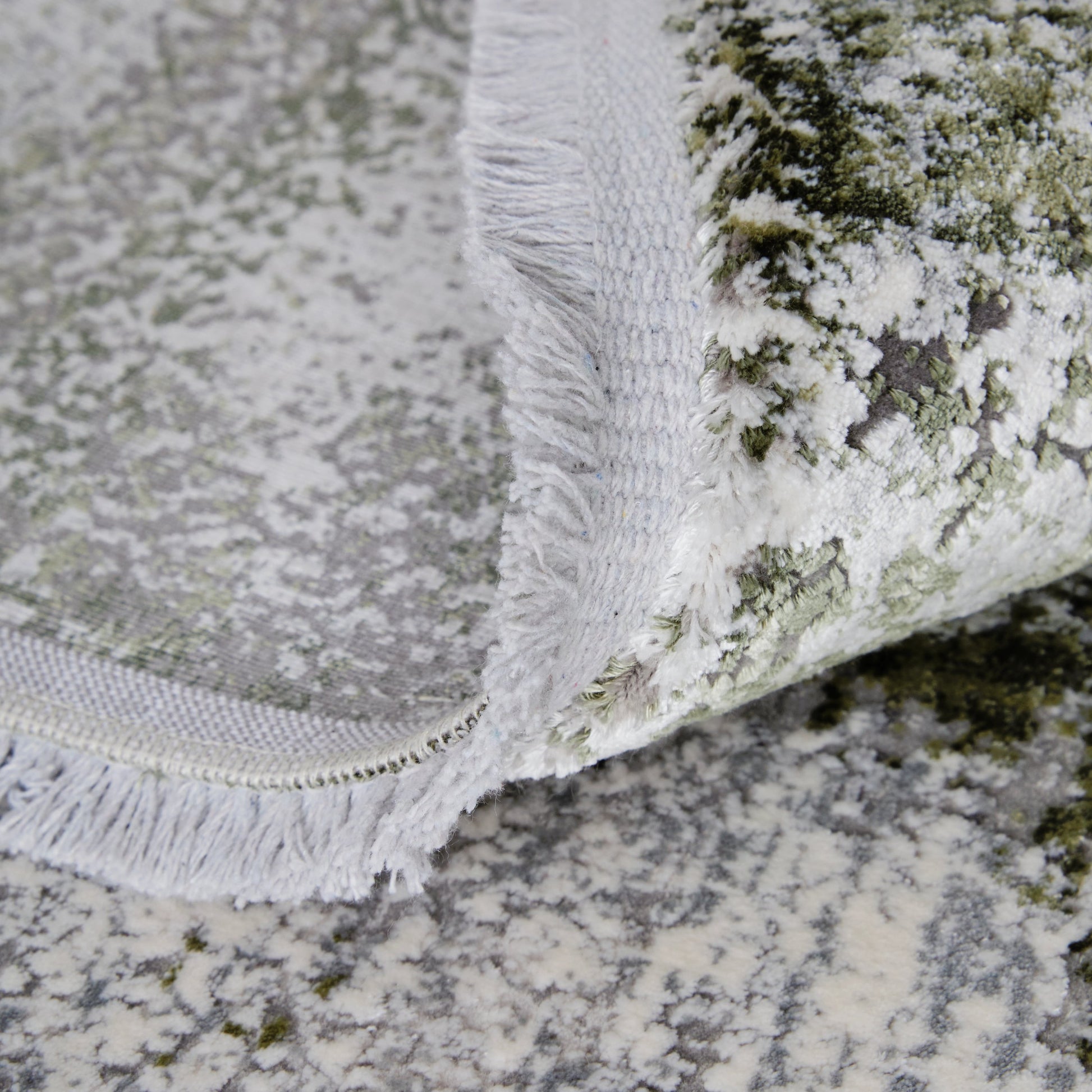 Cadiz Ikat Rug - 86639N5F by Feizy in gray, green, silver. Made from viscose, acrylic in a unique style.
