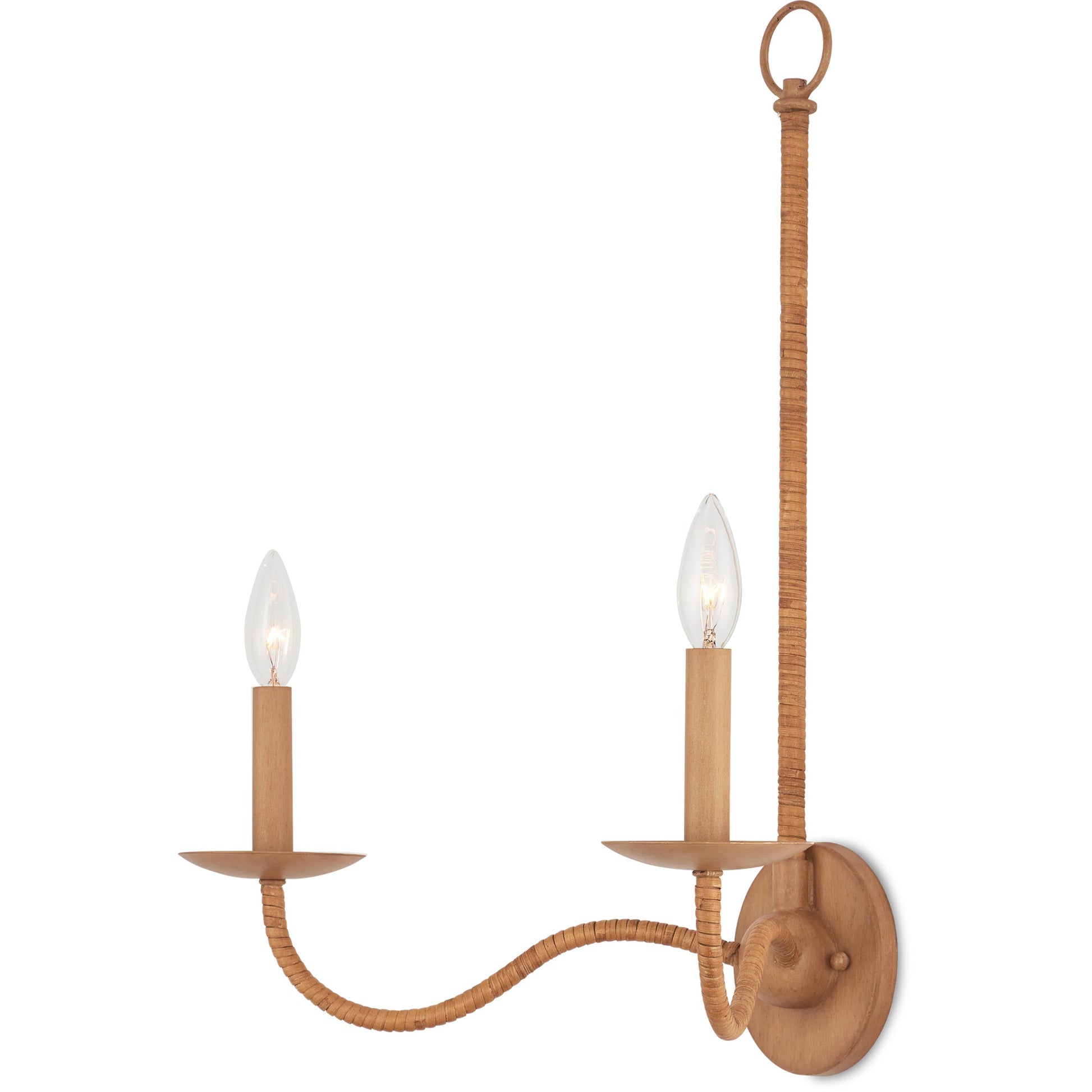 Saxon Double-Light Wall Sconce by Currey and Company. Made from unique in a modern style.
