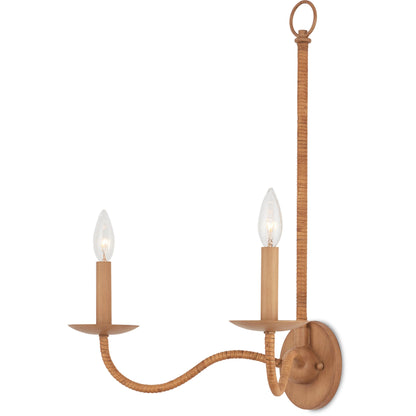 Saxon Double-Light Wall Sconce by Currey and Company. Made from unique in a modern style.