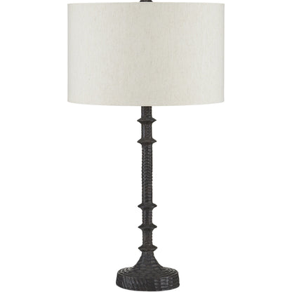 Gallo Table Lamp by Currey and Company in bronze. Made from cast aluminum in a modern style.