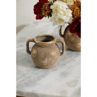 Astin Vase by Accent Decor in gold. Made from ceramic in a unique style.