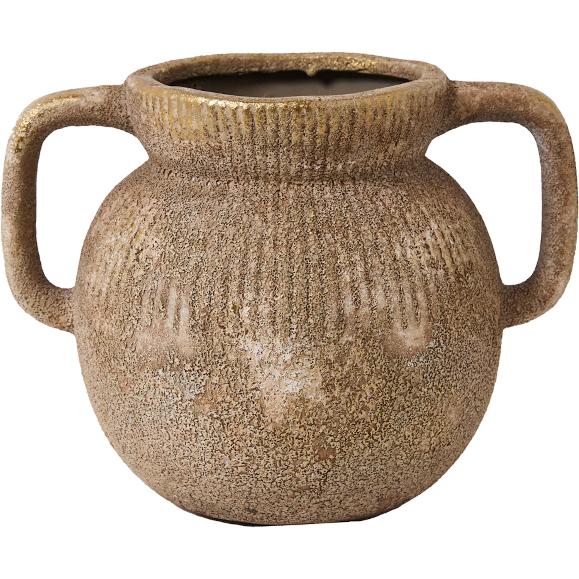 Astin Vase by Accent Decor in gold. Made from ceramic in a unique style.