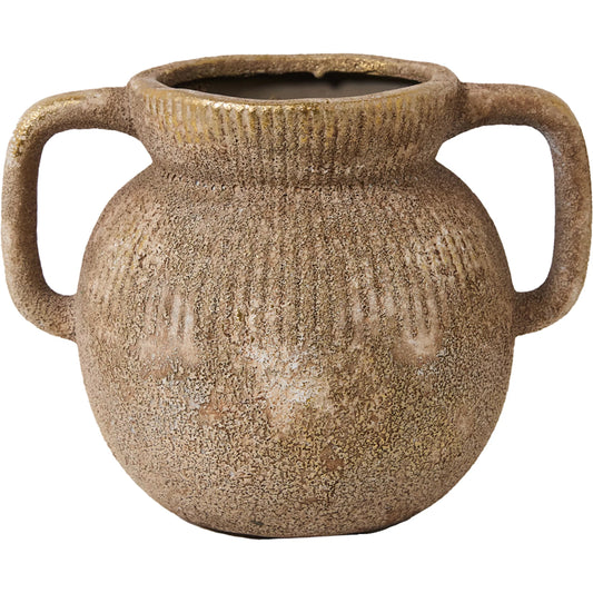 Astin Vase by Accent Decor in gold. Made from ceramic in a unique style.