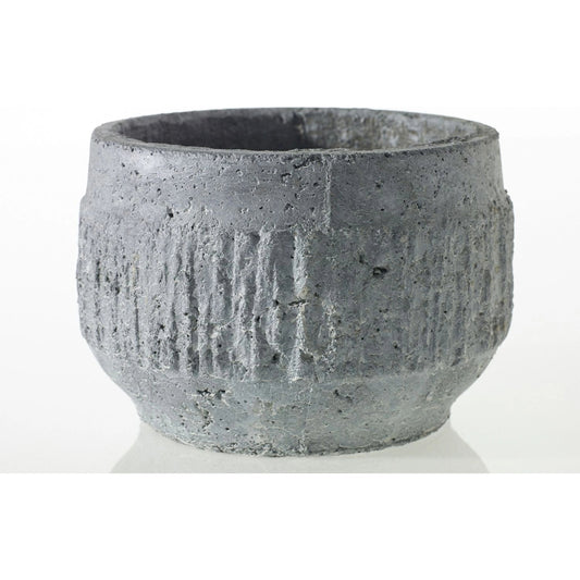 Lakeland Pot by Accent Decor in grey. Made from concrete in a modern style.