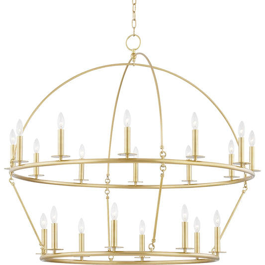 Howell 20 Light Chandelier by Hudson Valley. Made from steel in a modern style.