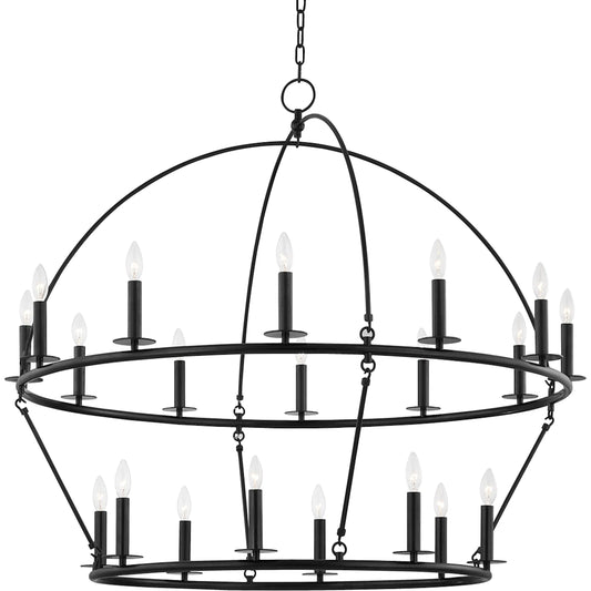 Howell 20 Light Chandelier by Hudson Valley. Made from steel in a modern style.