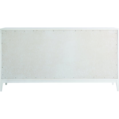 Brentwood Dresser by Miranda Kerr Home in gold and white lacquer. Made from unique in a transitional style.