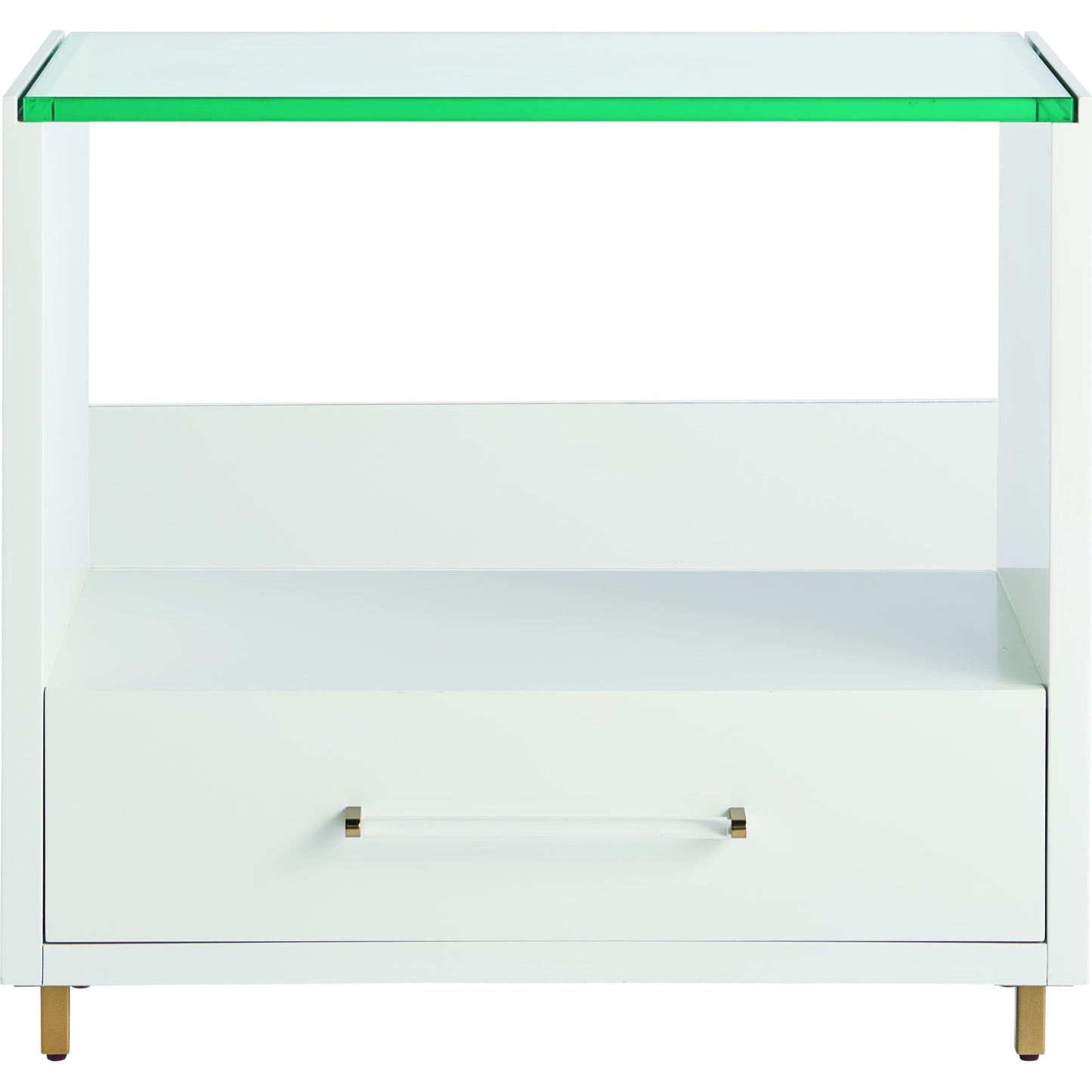 002 SR-909224 | Additional Silo | Peony Nightstand by Miranda Kerr Home in gold and alabaster. Made from unique in a modern style.