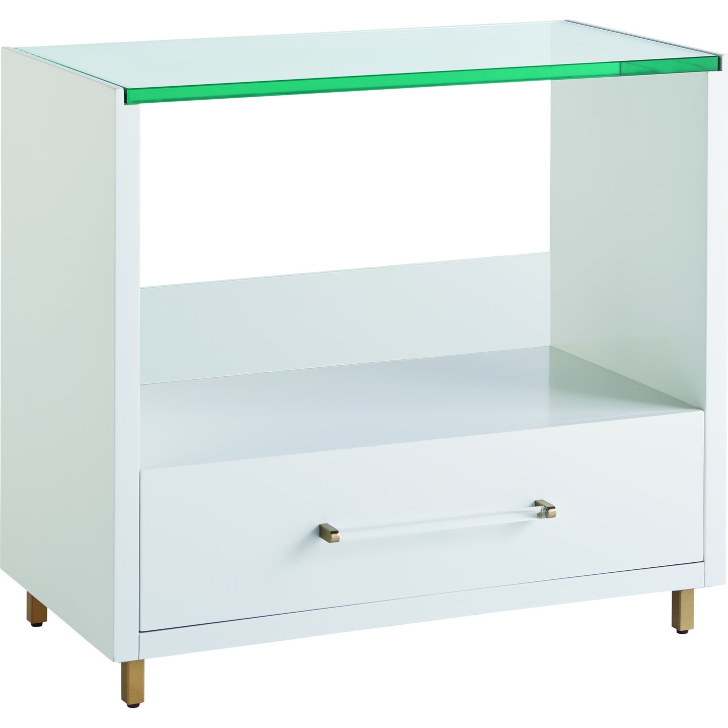 001 SR-909224 | Primary Silo | Peony Nightstand by Miranda Kerr Home in gold and alabaster. Made from unique in a modern style.