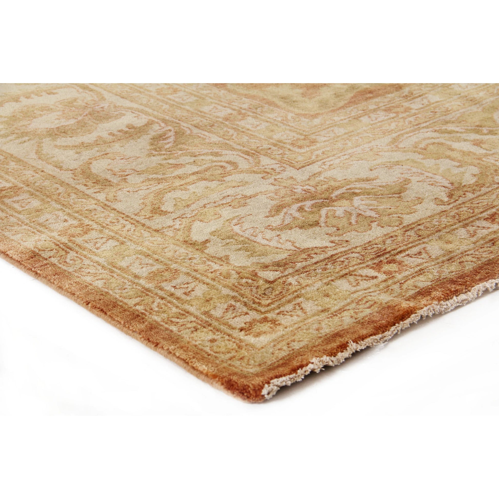 Antique Weave Oushak 9564 Rug by Exquisite Rugs in rust, ivory. Made from new zealand wool in a unique style.