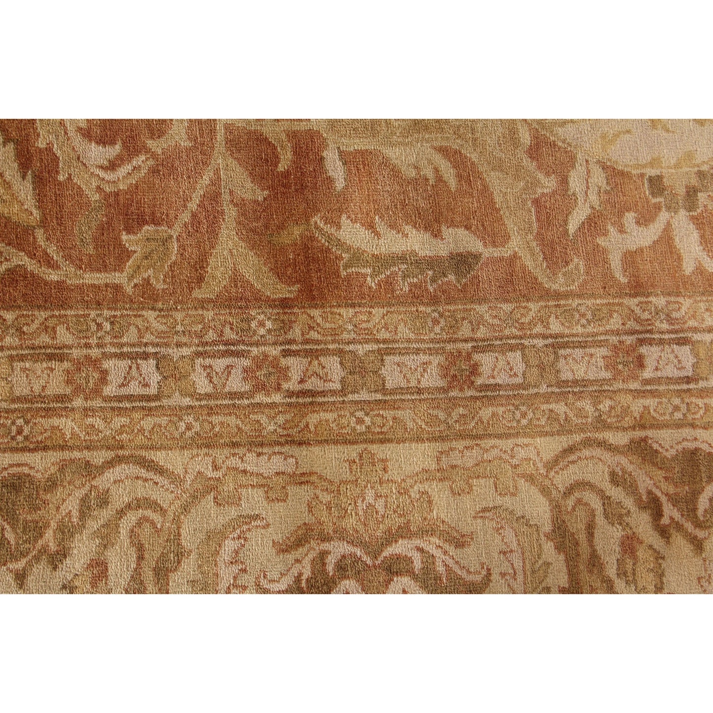 003 SI-2544078,SI-2544079 | Additional Silo | Antique Weave Oushak 9564 Rug by Exquisite Rugs in rust, ivory. Made from new zealand wool in a unique style.