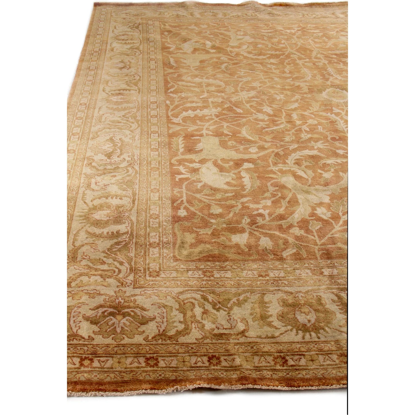 004 SI-2544078,SI-2544079 | Additional Silo | Antique Weave Oushak 9564 Rug by Exquisite Rugs in rust, ivory. Made from new zealand wool in a unique style.