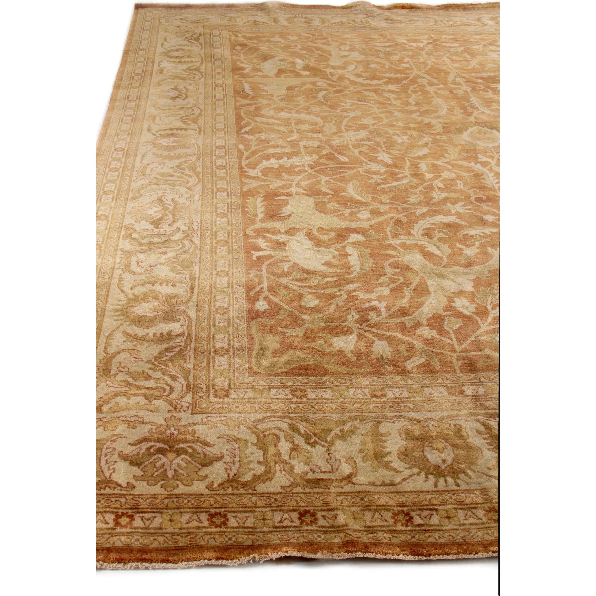 Antique Weave Oushak 9564 Rug by Exquisite Rugs in rust, ivory. Made from new zealand wool in a unique style.