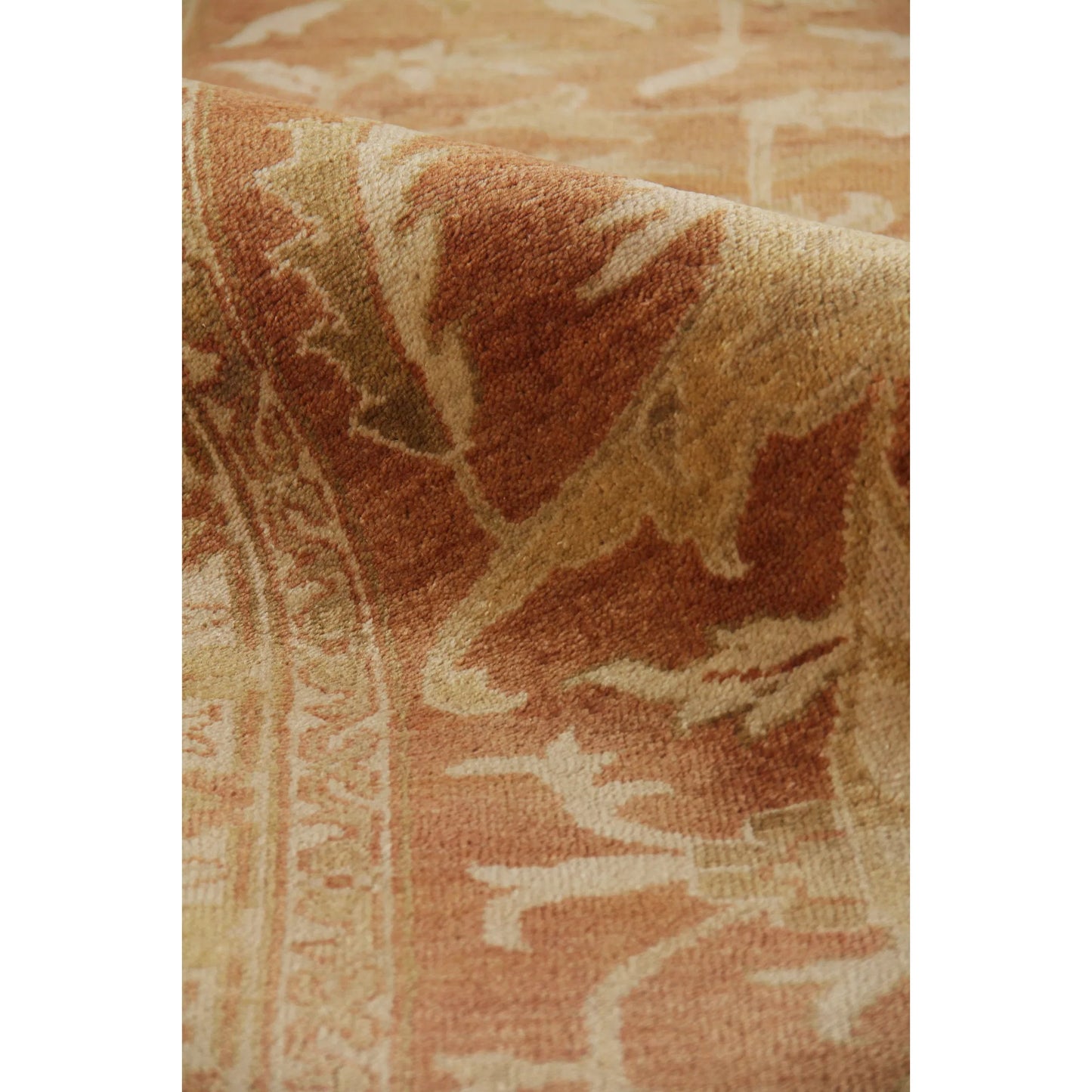 005 SI-2544078,SI-2544079 | Additional Silo | Antique Weave Oushak 9564 Rug by Exquisite Rugs in rust, ivory. Made from new zealand wool in a unique style.