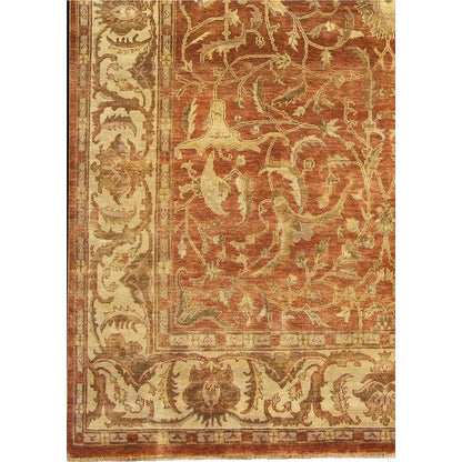 Antique Weave Oushak 9564 Rug by Exquisite Rugs in rust, ivory. Made from new zealand wool in a unique style.
