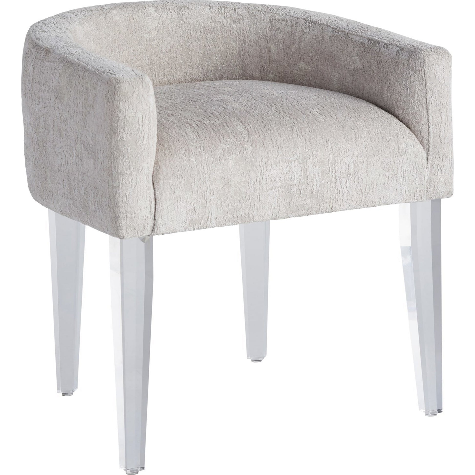 Love Joy Bliss Vanity Chair by Miranda Kerr Home in gold and lucite. Made from 81% rayon, 19% polyester in a modern style.