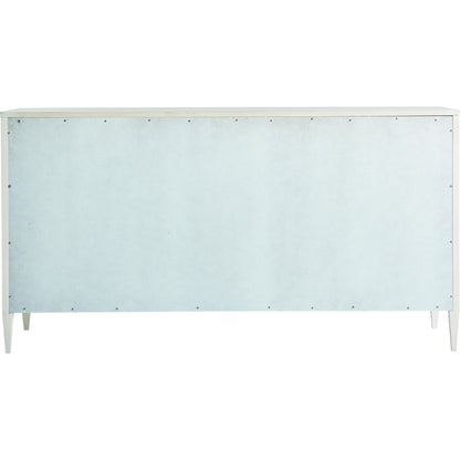 Chelsea Dresser by Miranda Kerr Home in gold and alabaster. Made from unique in a transitional style.