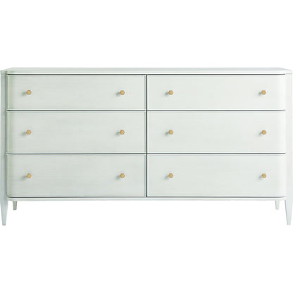 Chelsea Dresser by Miranda Kerr Home in gold and alabaster. Made from unique in a transitional style.
