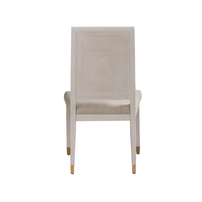 Love Joy Bliss Side Chair by Miranda Kerr Home in pewter and alabaster. Made from 66% polyester, 34% rayon in a traditional style.