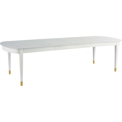 Marion Dining Table by Miranda Kerr Home in gold and alabaster. Made from unique in a traditional style.