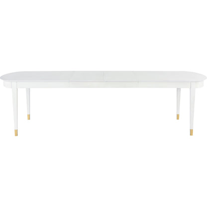 Marion Dining Table by Miranda Kerr Home in gold and alabaster. Made from unique in a traditional style.
