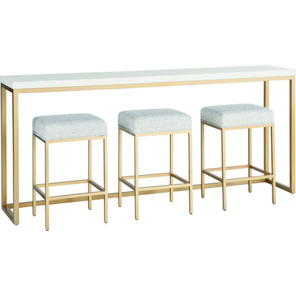 Love Joy Bliss Console Table by Miranda Kerr Home in gold and alabaster. Made from unique in a transitional style.
