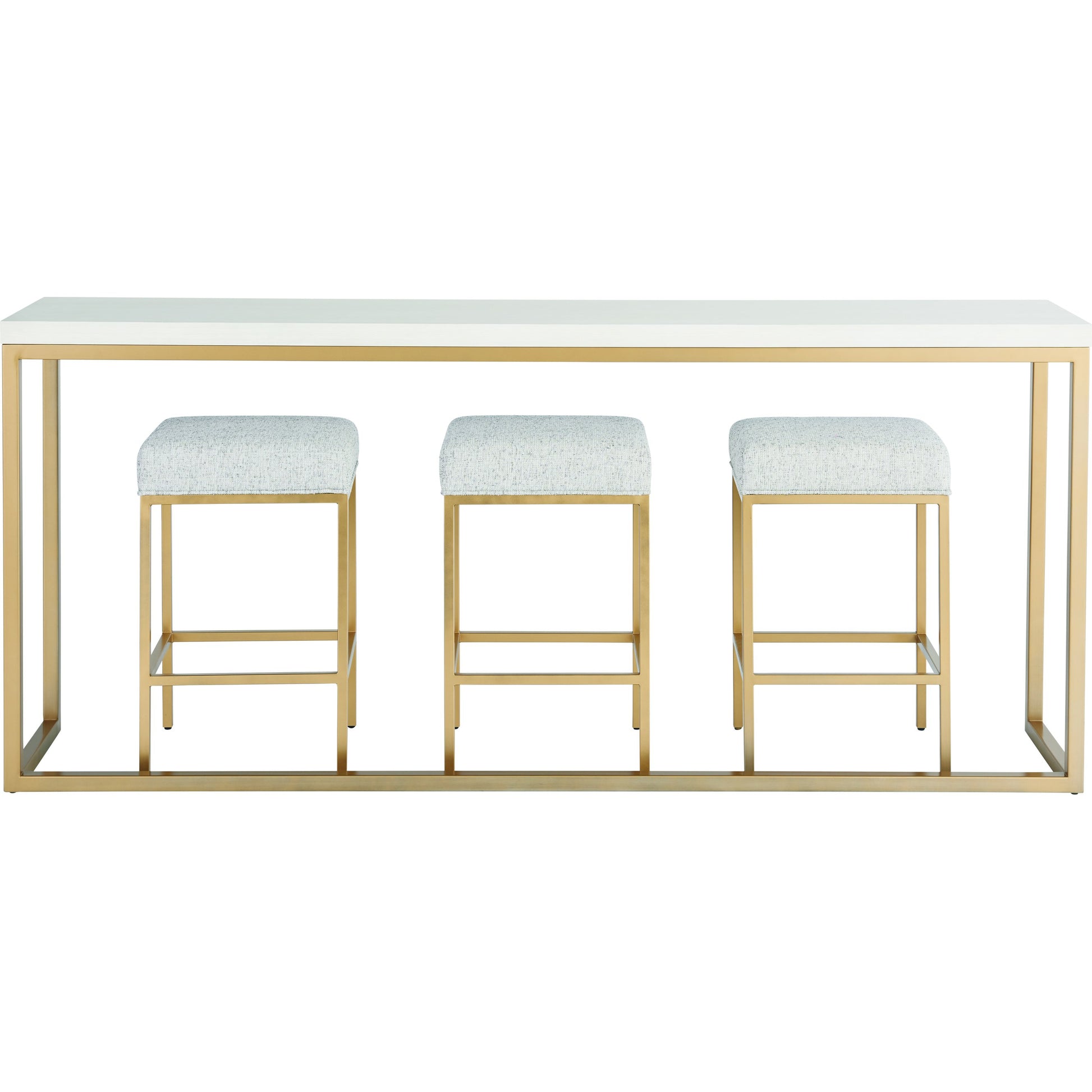 Love Joy Bliss Console Table by Miranda Kerr Home in gold and alabaster. Made from unique in a transitional style.