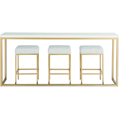 Love Joy Bliss Console Table by Miranda Kerr Home in gold and alabaster. Made from unique in a transitional style.